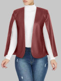 PU Leather Cloak Sleeves Jacket Coat OD-8330