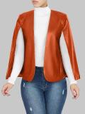 PU Leather Cloak Sleeves Jacket Coat OD-8330
