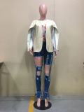 PU Leather Cloak Sleeves Jacket Coat OD-8330