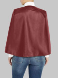 PU Leather Cloak Sleeves Jacket Coat OD-8330