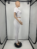 Casual Solid Long Sleeve Two Piece Pants Set GLF-10025