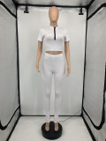 Casual Solid Long Sleeve Two Piece Pants Set GLF-10025
