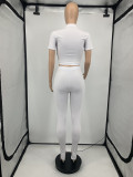 Casual Solid Long Sleeve Two Piece Pants Set GLF-10025