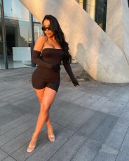 Sexy Off Shoulder Long Sleeve Romper PHF-1202