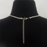 Punk Rhinestone Cross Pendant Necklace BYCF-0224