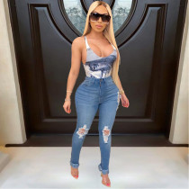 Denim Ripped Hole Tassel Jeans Pants ORY-5178-1