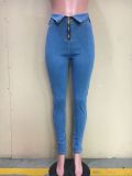 Denim Mid-Waist Skinny Jeans Pants ORY-5174-1