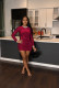 Solid Long Sleeve Mini Dress CXLF-860