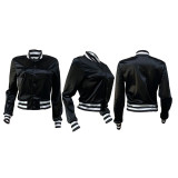 Casual Full Sleeve Baseball Jacket Coat GLF-10039