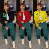 Casual Full Sleeve Baseball Jacket WMEF-20775