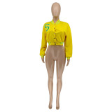 Casual Full Sleeve Baseball Jacket WMEF-20775