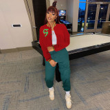 Casual Full Sleeve Baseball Jacket WMEF-20775