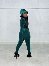 Sexy V Neck Long Sleeve Jumpsuit YD-8525
