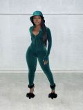 Sexy V Neck Long Sleeve Jumpsuit YD-8525