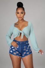 Denim Hole Sexy Jeans Shorts LA-3284