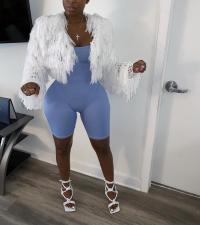 Solid Crocheted Tassel Hollow Long Sleeve Coat ZSD-0118