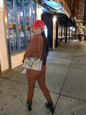 Pre Order: About 7 work days shipping Casual Solid Lantern Sleeve Two Piece Pants Set YUEM-66189