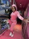 Casual Hooded Long Sleeve 2 Piece Pants Set MIL-L271
