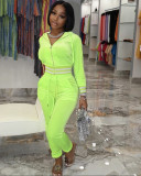 Casual Hooded Long Sleeve 2 Piece Pants Set MIL-L271