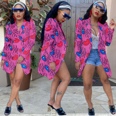 Casual Printed Full Sleeve Blazet Coat AL-265