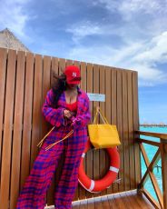 Casual Plaid Blouse And Wide Leg Pants 2 Piece Sets AMLF-1831