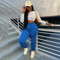Casual Letter Printed Long Pants QSF-51050