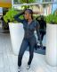 Solid Long Sleeve Zipper Stacked Jumpsuit WSM-5281