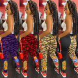 Camo Print Drawstring Casual Sweatpants GLF-10049