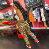 Camo Print Drawstring Casual Sweatpants GLF-10049