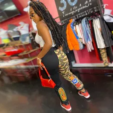 Camo Print Drawstring Casual Sweatpants GLF-10049