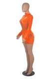 Sexy Velvet Mesh Patchwork Long Sleeve Club Dress MZ-0141