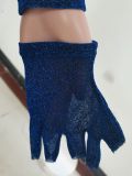 Sexy Long Sleeve Zippper Jumpsuit With Gloves AL-266