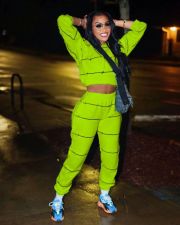 Casual Hoodie Top And Pants Two Piece Suits MXDF-6061