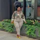 Plus Size Camo Print Long Sleeve Short Jacket ONY-5106
