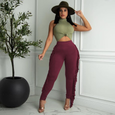 Fashion Casual Tassel Pants MTY-6568