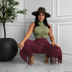 Fashion Casual Tassel Pants MTY-6568