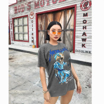 Casual Printed Short Sleeve O Neck T Shirt BN-9265