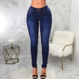 Plus Size Denim Stretch Skinny Jeans Pants HSF-2598