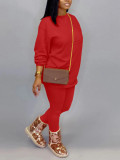 Solid Long Sleeve Casual Two Piece Suits LSD-86311