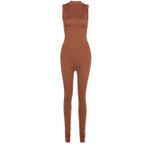 Solid Sexy Sleeveless Tight Jumpsuit XEF-P1736513
