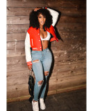 Casual Full Sleeve Baseball Jacket Coat WSM-5273