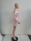 Sexy Sequin One Shoulder Club Dress ME-S953