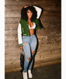 Casual Full Sleeve Baseball Jacket Coat WSM-5273