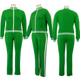 Plus Size Casual Tracksuit Two Piece Pants Set BMF-019