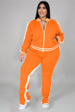 Plus Size Casual Tracksuit Two Piece Pants Set BMF-019