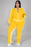Plus Size Casual Tracksuit Two Piece Pants Set BMF-019