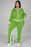Plus Size Casual Tracksuit Two Piece Pants Set BMF-019