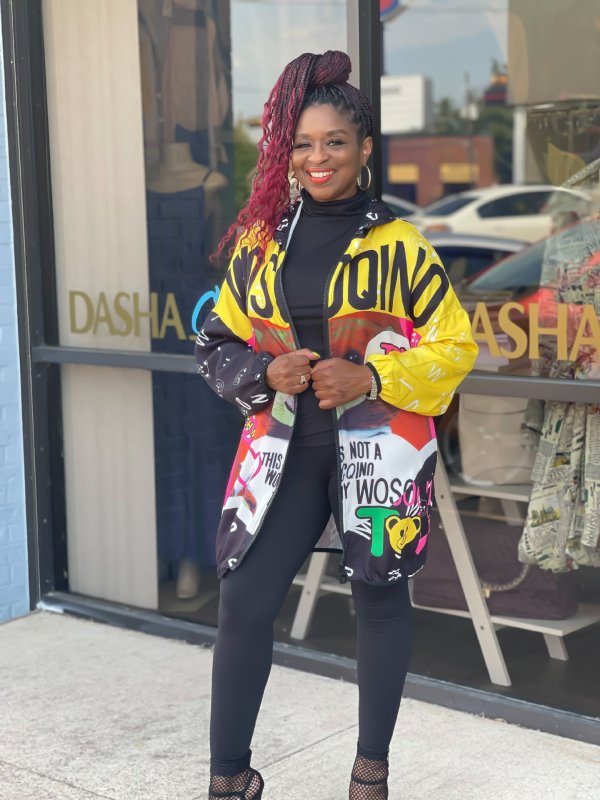 Casual Loose Printed Full Sleeve Hooded Zipper Coat SXF-29133