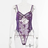 Sexy Sling One-piece Mesh See-through Underwear YQ-W490