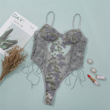 Sexy Sling One-piece Mesh See-through Underwear YQ-W490